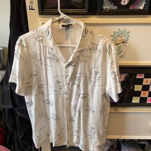 White and Black shirt from Forever 21, Size small